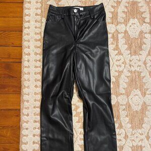Nwot ZARA leather pants (petite)